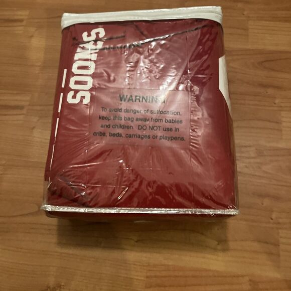 Oklahoma University Sooners 4-Piece Queen Sheet Set Crimson White - Picture 13 of 13